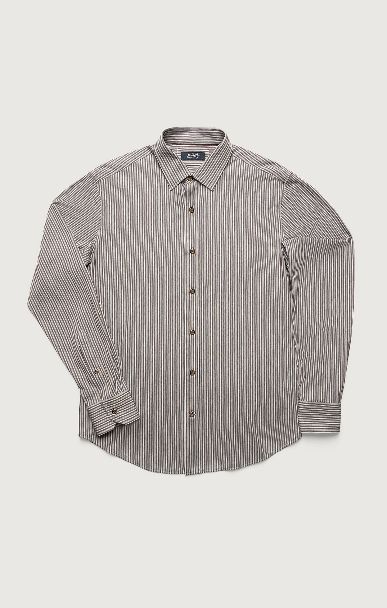 34 Heritage Striped Shirt in Brown