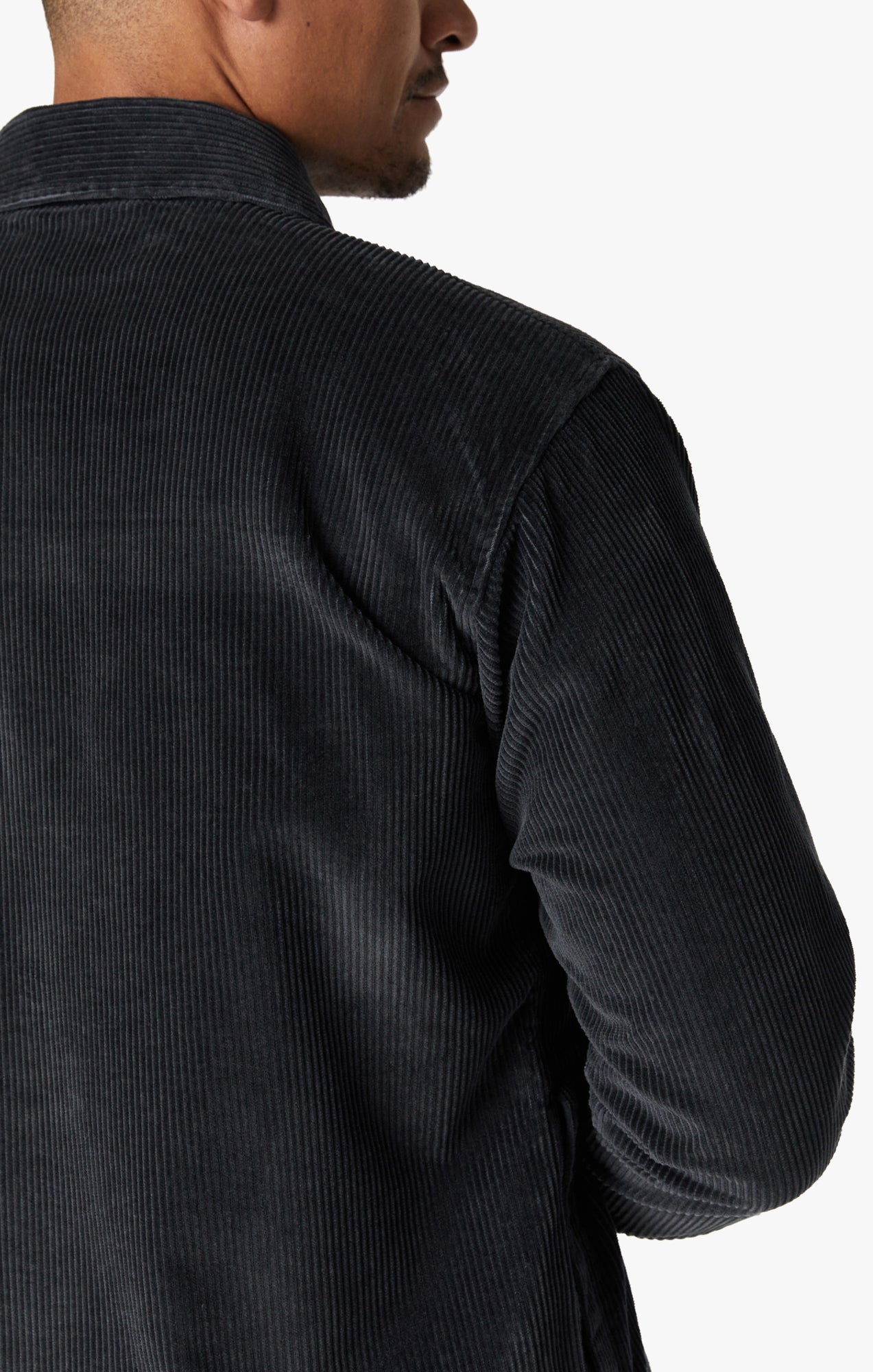 34 Heritage Men's Overshirt In Charcoal | 34 Heritage