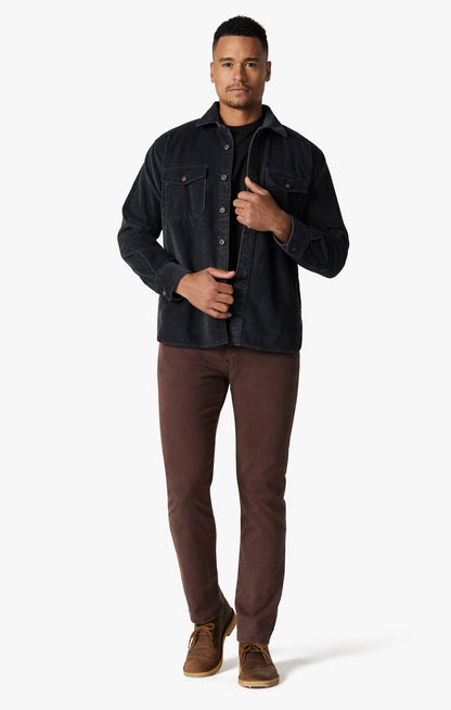34 Heritage Men's Overshirt In Charcoal | 34 Heritage