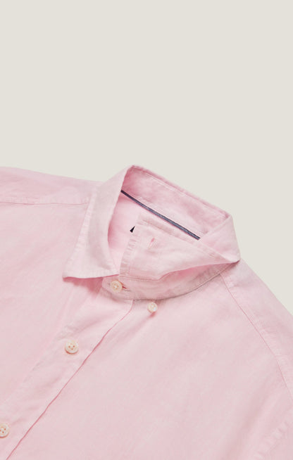34 Heritage Linen Chambray Shirt in Pink