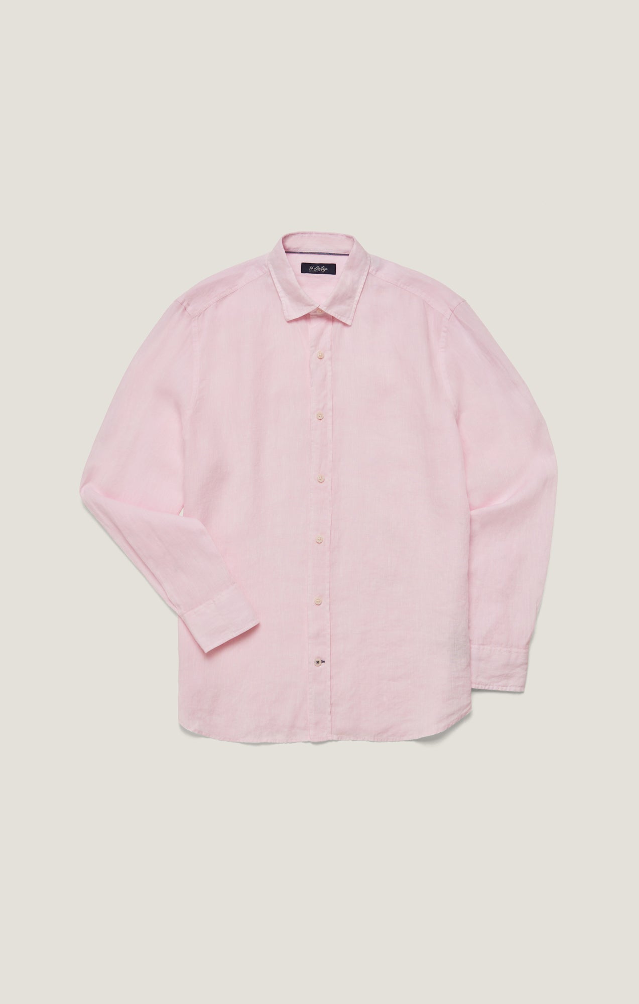 34 Heritage Linen Chambray Shirt in Pink