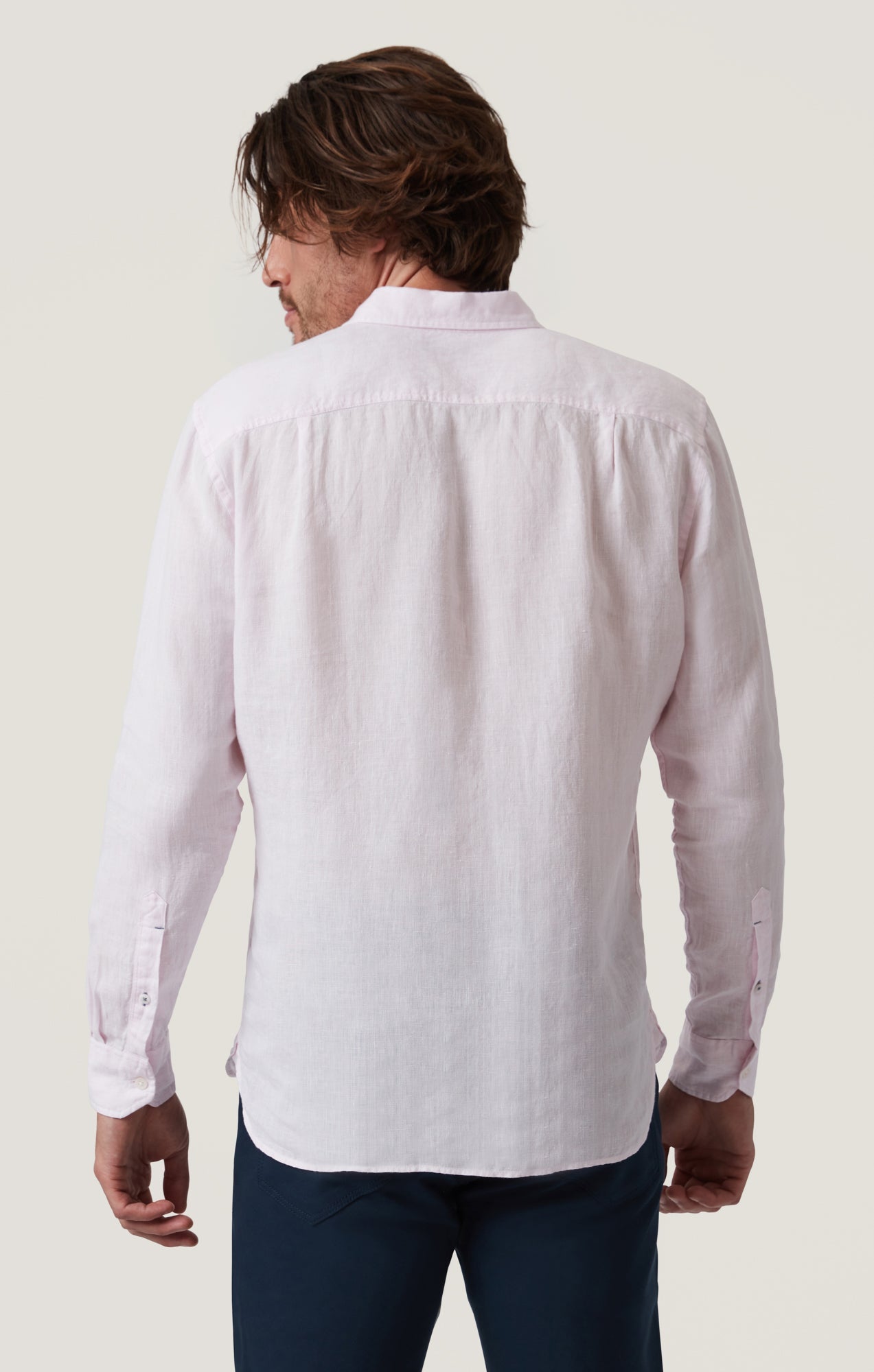 34 Heritage Linen Chambray Shirt in Pink