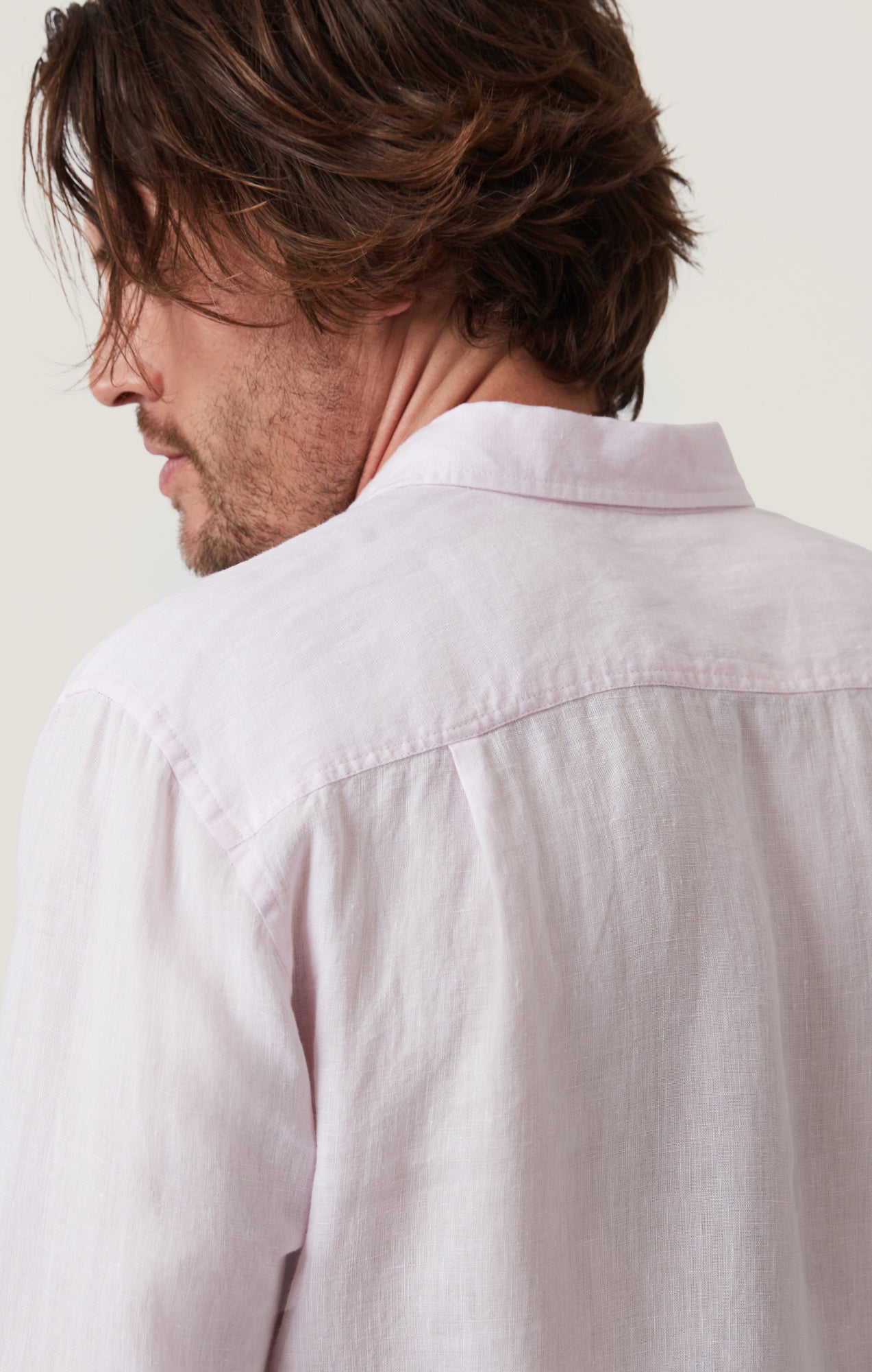 34 Heritage Linen Chambray Shirt in Pink