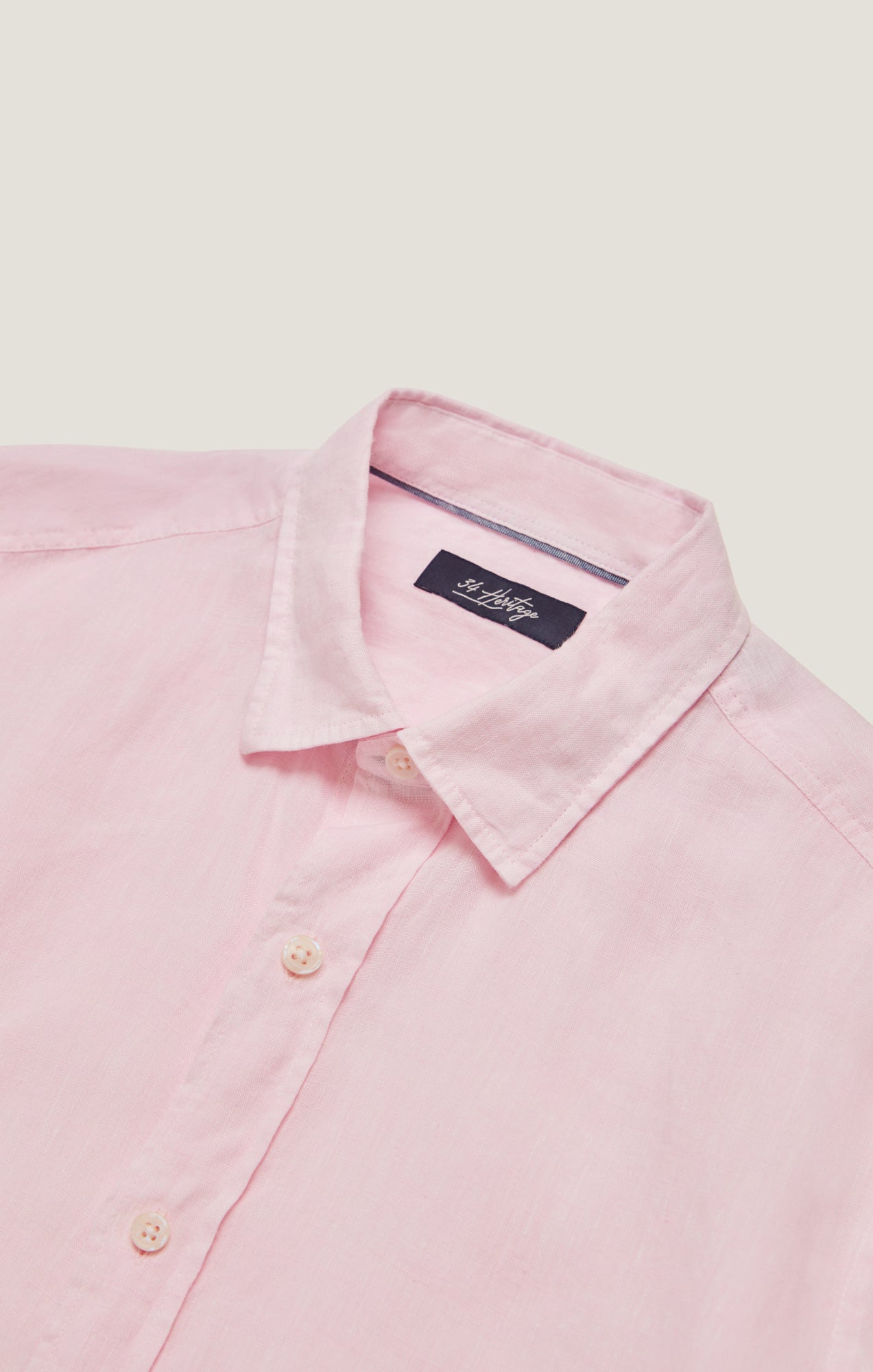 34 Heritage Linen Chambray Shirt in Pink