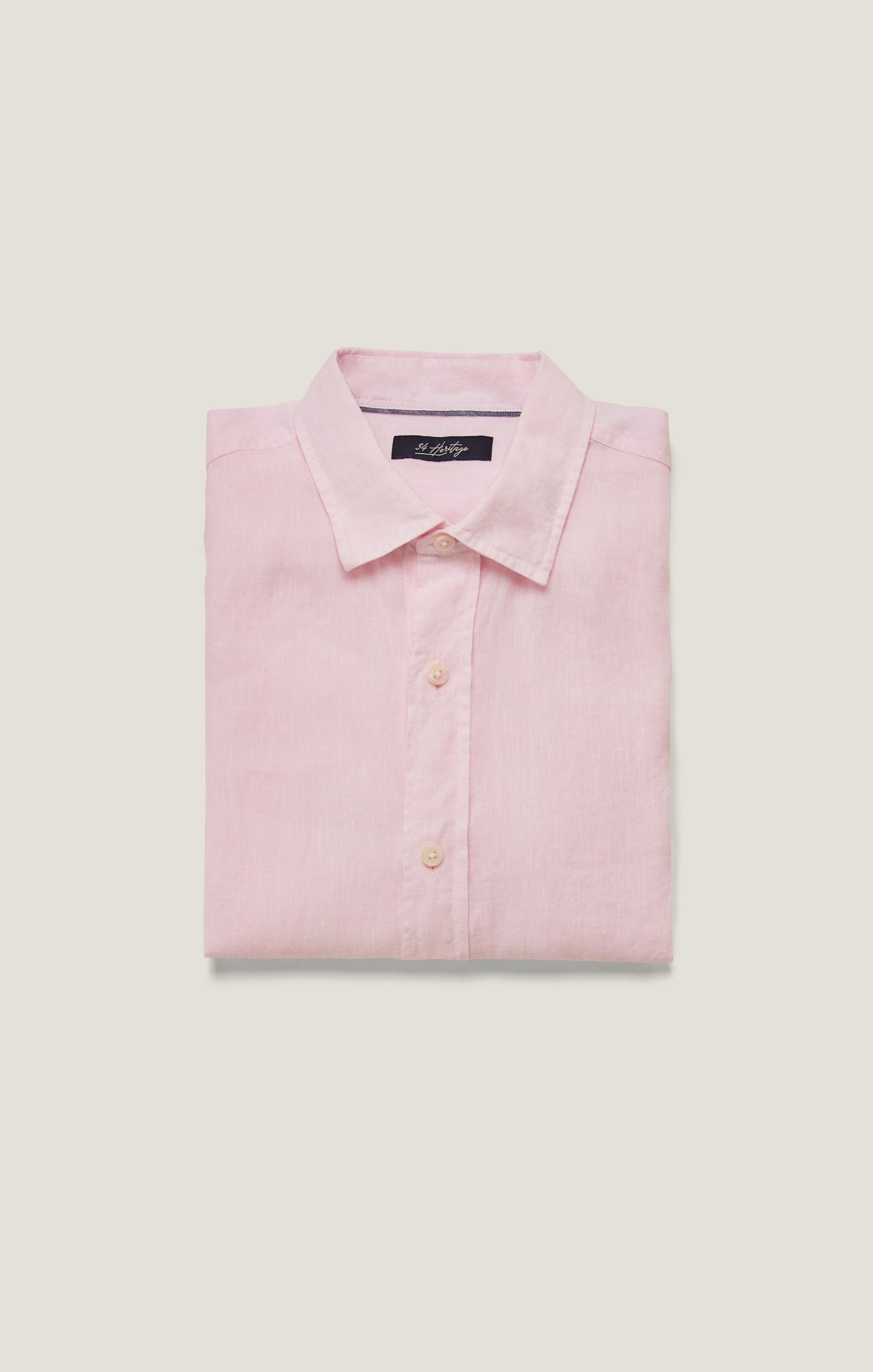 34 Heritage Linen Chambray Shirt in Pink