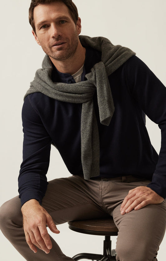 34 Heritage Long Sleeve Henley In Navy