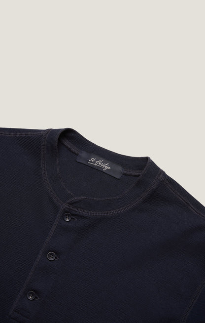 34 Heritage Long Sleeve Henley In Navy