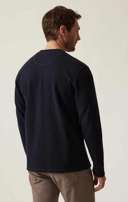 34 Heritage Long Sleeve Henley In Navy