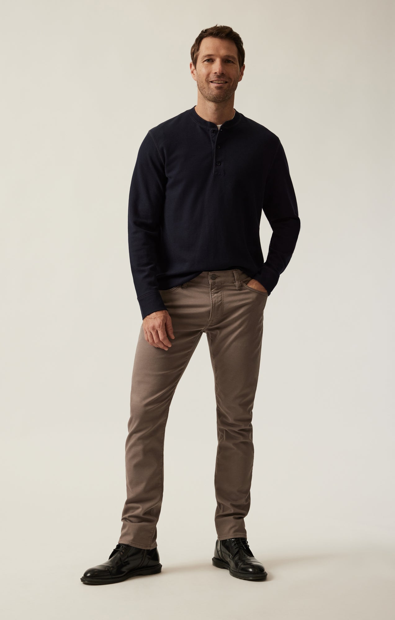 34 Heritage Long Sleeve Henley In Navy