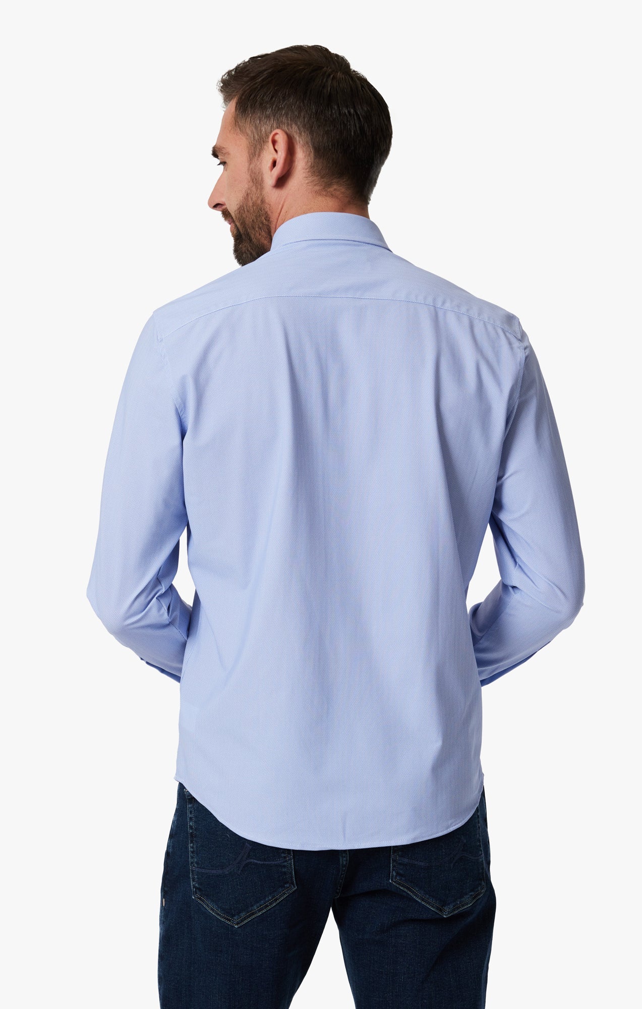 34 Heritage Geometric Shirt In Blue