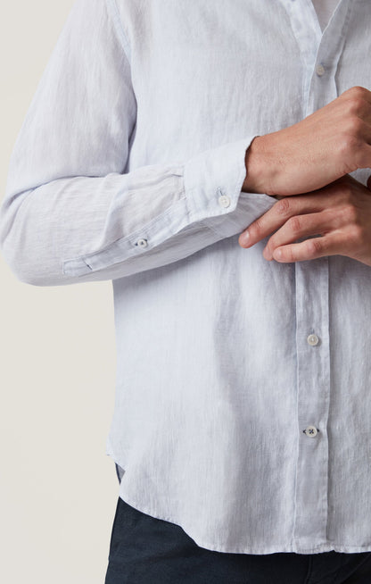 34 Heritage Linen Chambray Shirt in Chalk