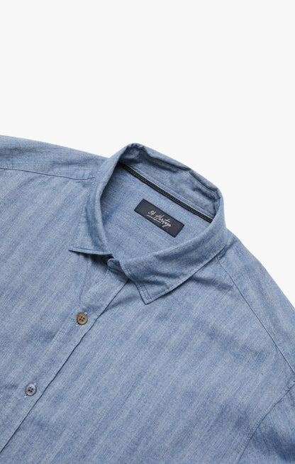 34 Heritage Herringbone Shirt In Blue