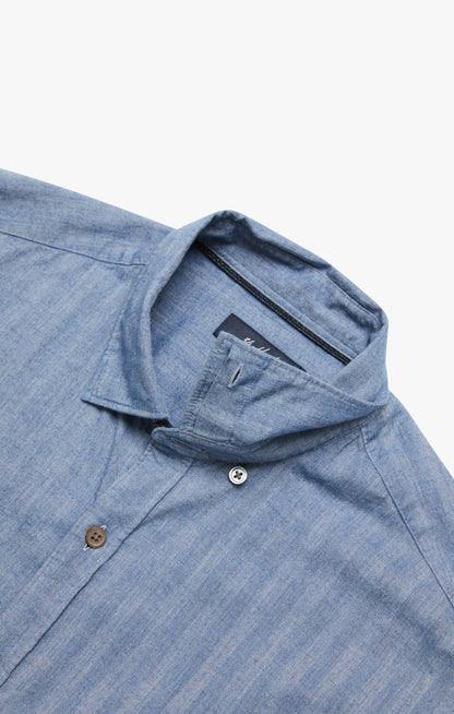 34 Heritage Herringbone Shirt In Blue