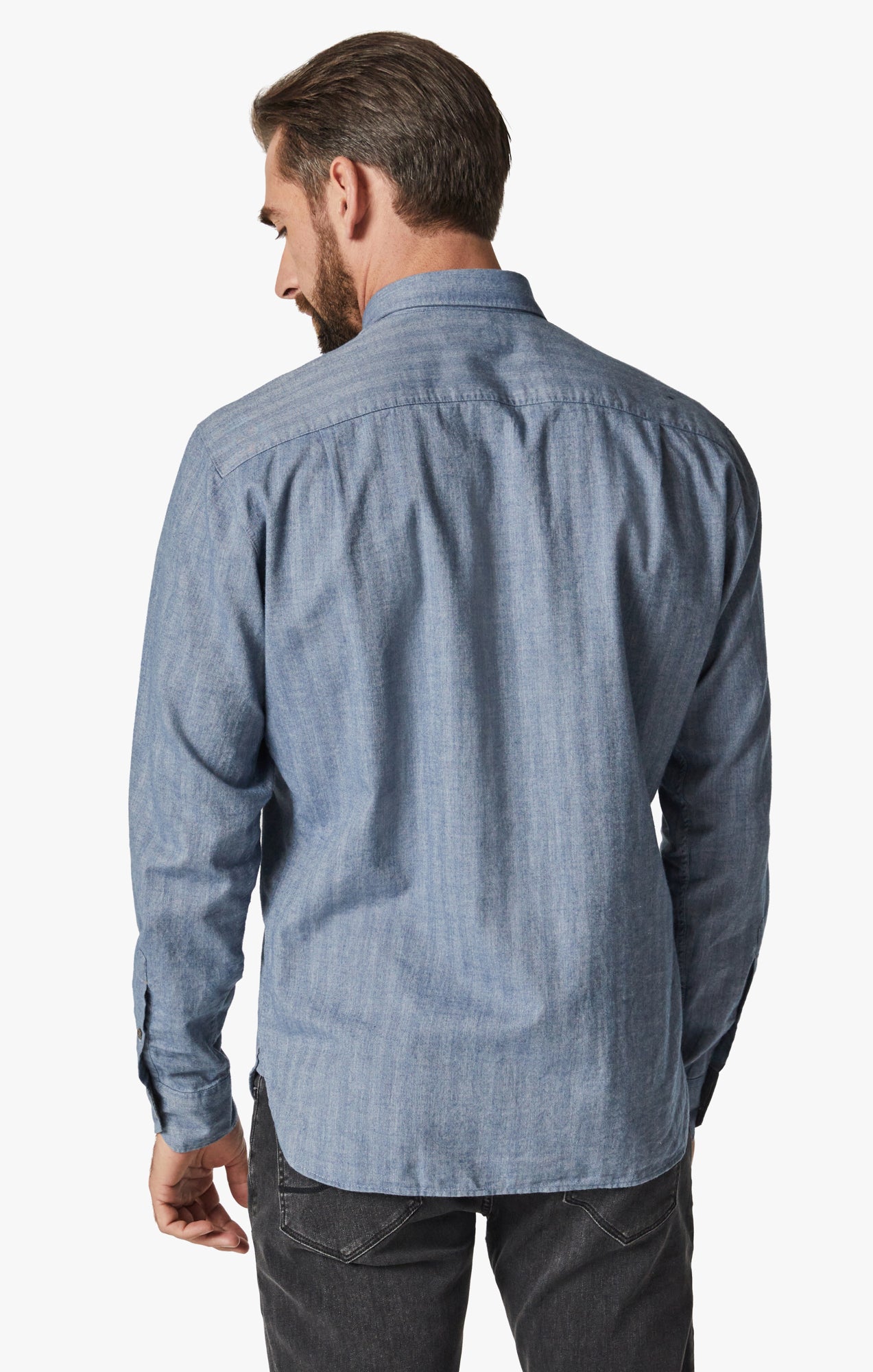 34 Heritage Herringbone Shirt In Blue