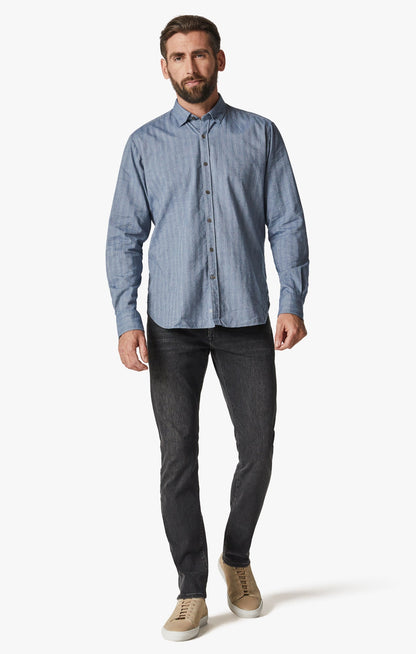 34 Heritage Herringbone Shirt In Blue
