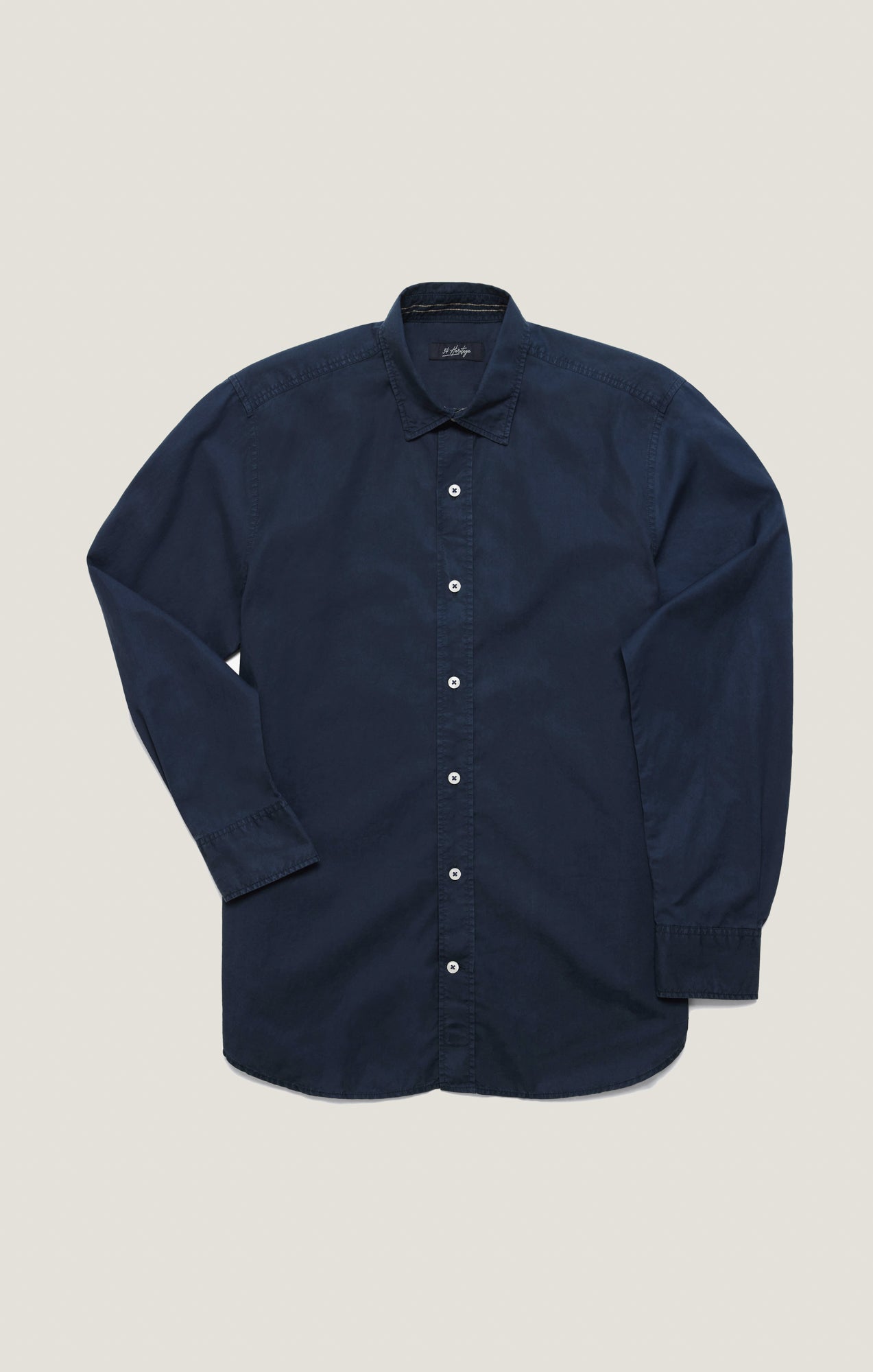 34 Heritage Luxe Twill Shirt In Dress Blues