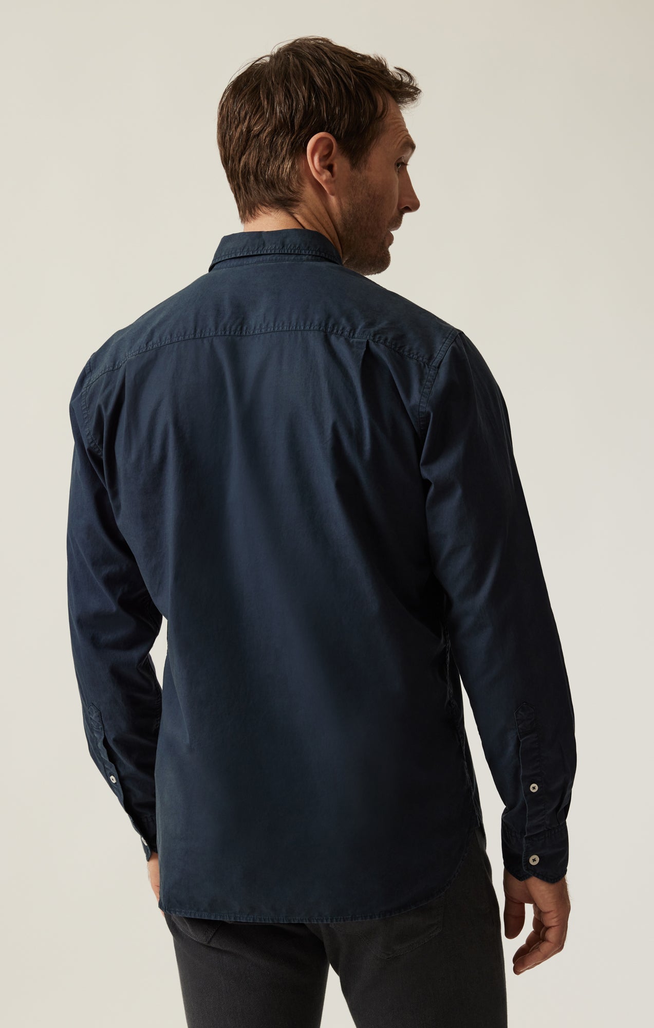 34 Heritage Luxe Twill Shirt In Dress Blues