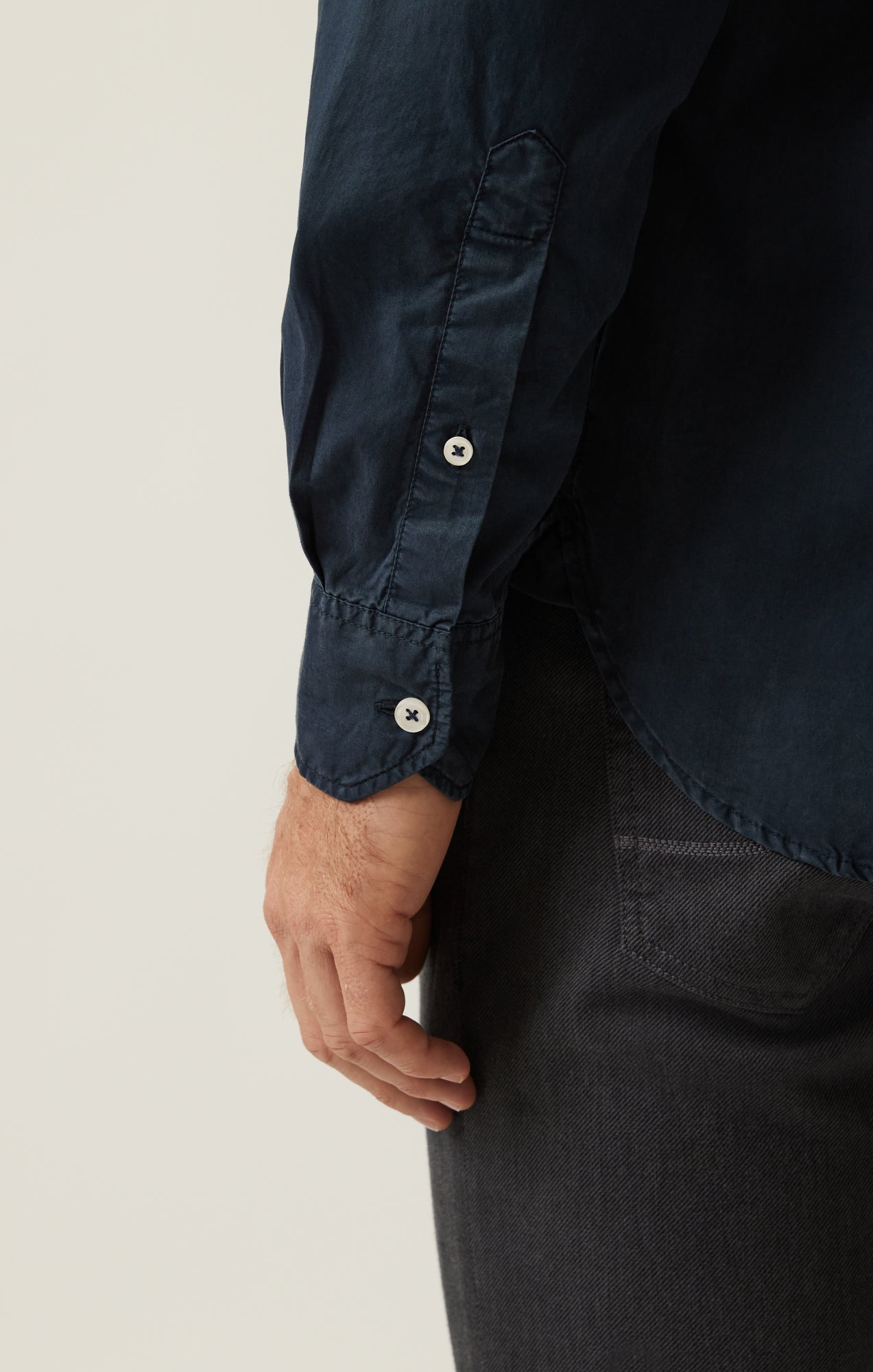 34 Heritage Luxe Twill Shirt In Dress Blues