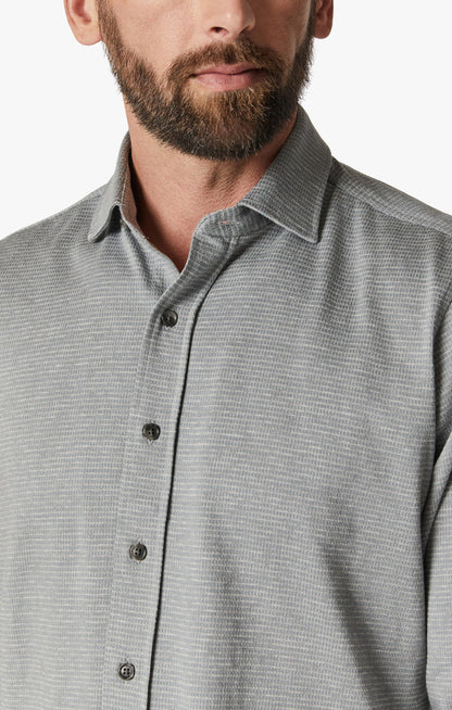 34 Heritage Structured Shirt In Light Grey
