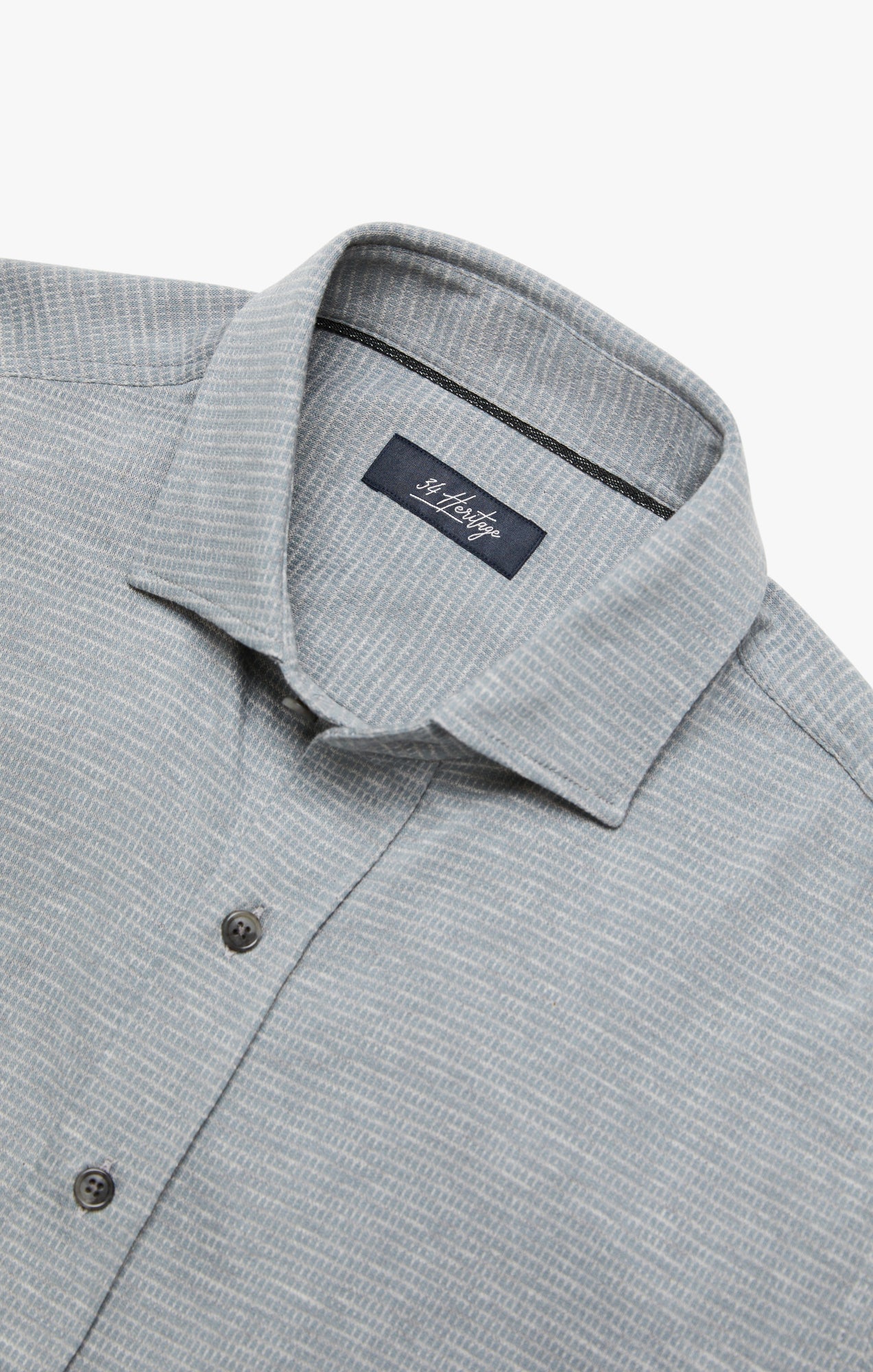 34 Heritage Structured Shirt In Light Grey
