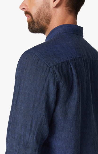 34 Heritage Linen Chambray Shirt İndigo