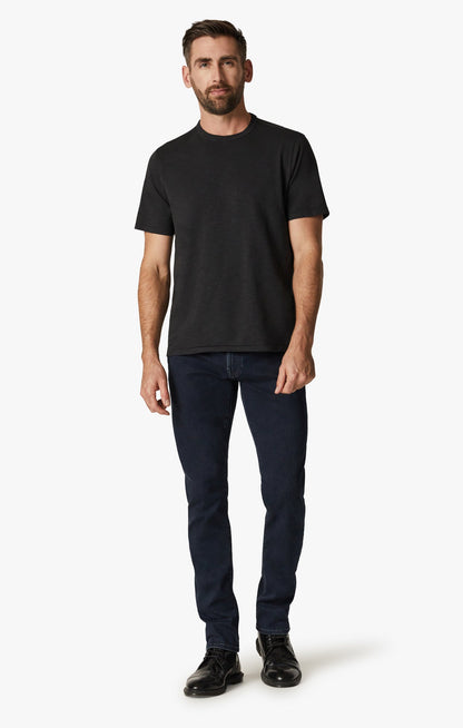 34 Heritage Slub Crew Neck T-Shirt in Black
