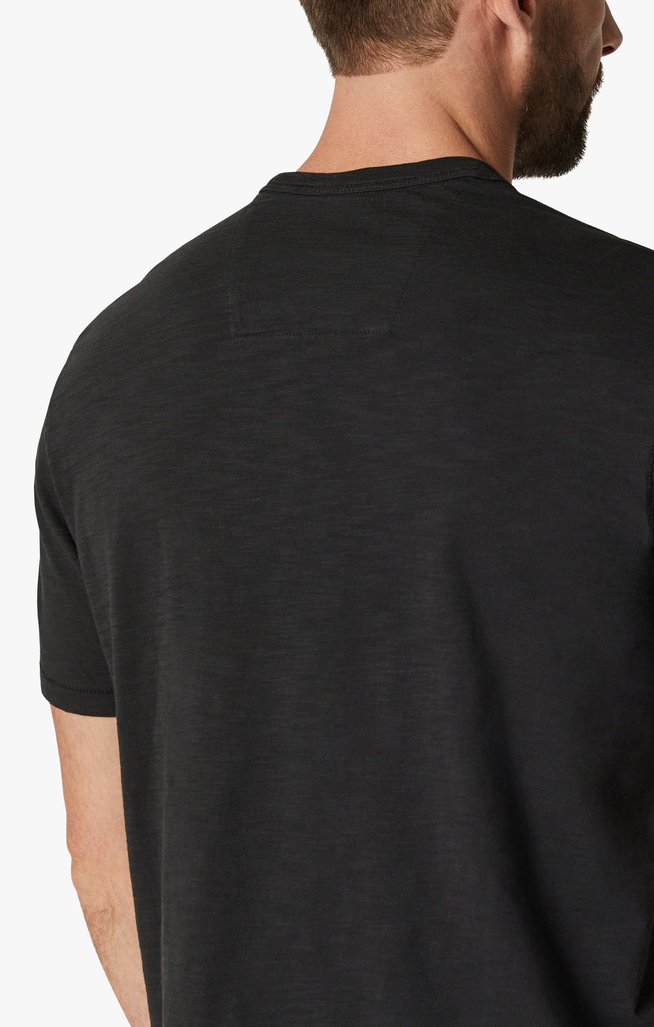 34 Heritage Slub Crew Neck T-Shirt in Black