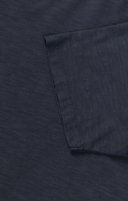 34 Heritage Slub Crew Neck T-Shirt in Dark Navy