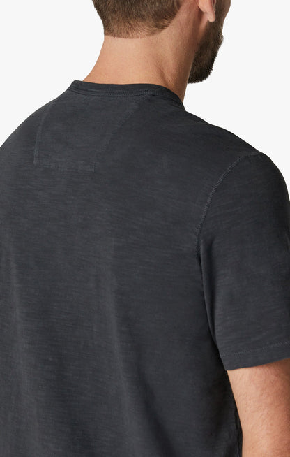 34 Heritage Slub Crew Neck T-Shirt in Dark Navy
