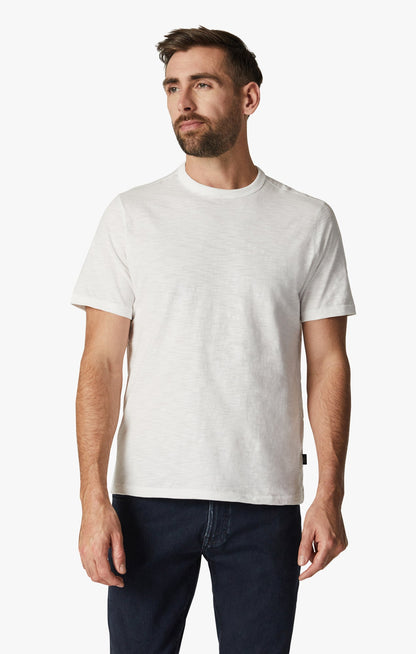 34 Heritage Slub Crew Neck T-Shirt in White