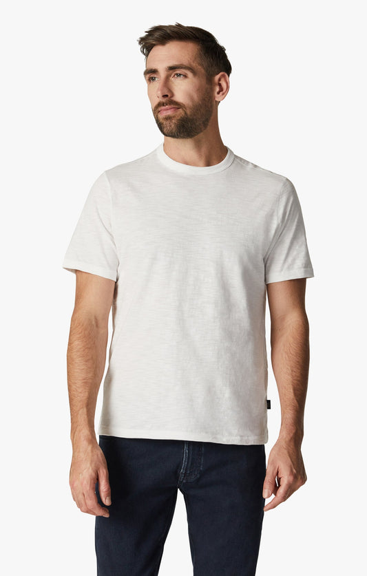34 Heritage Slub Crew Neck T-Shirt in White