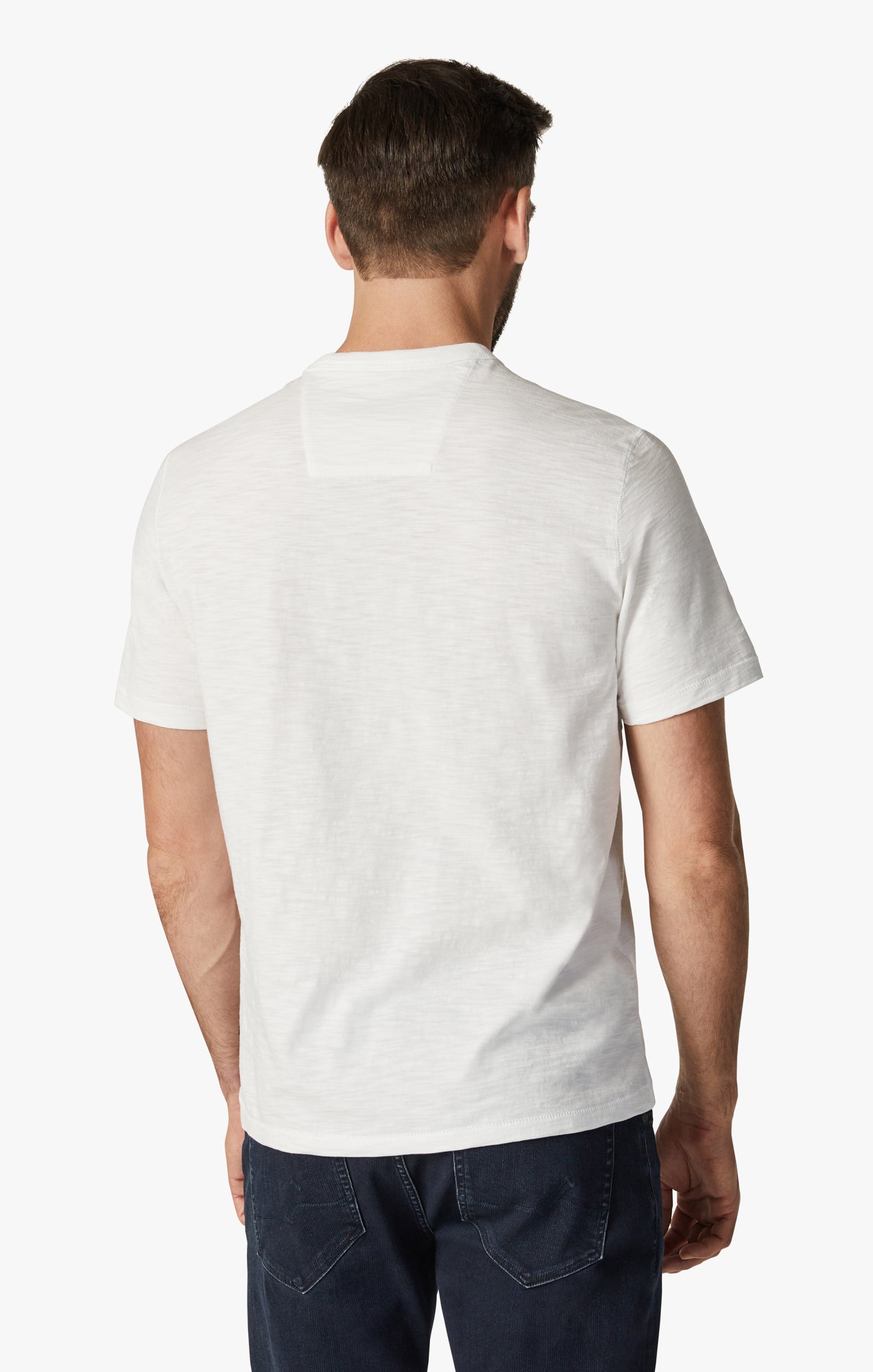 34 Heritage Slub Crew Neck T-Shirt in White