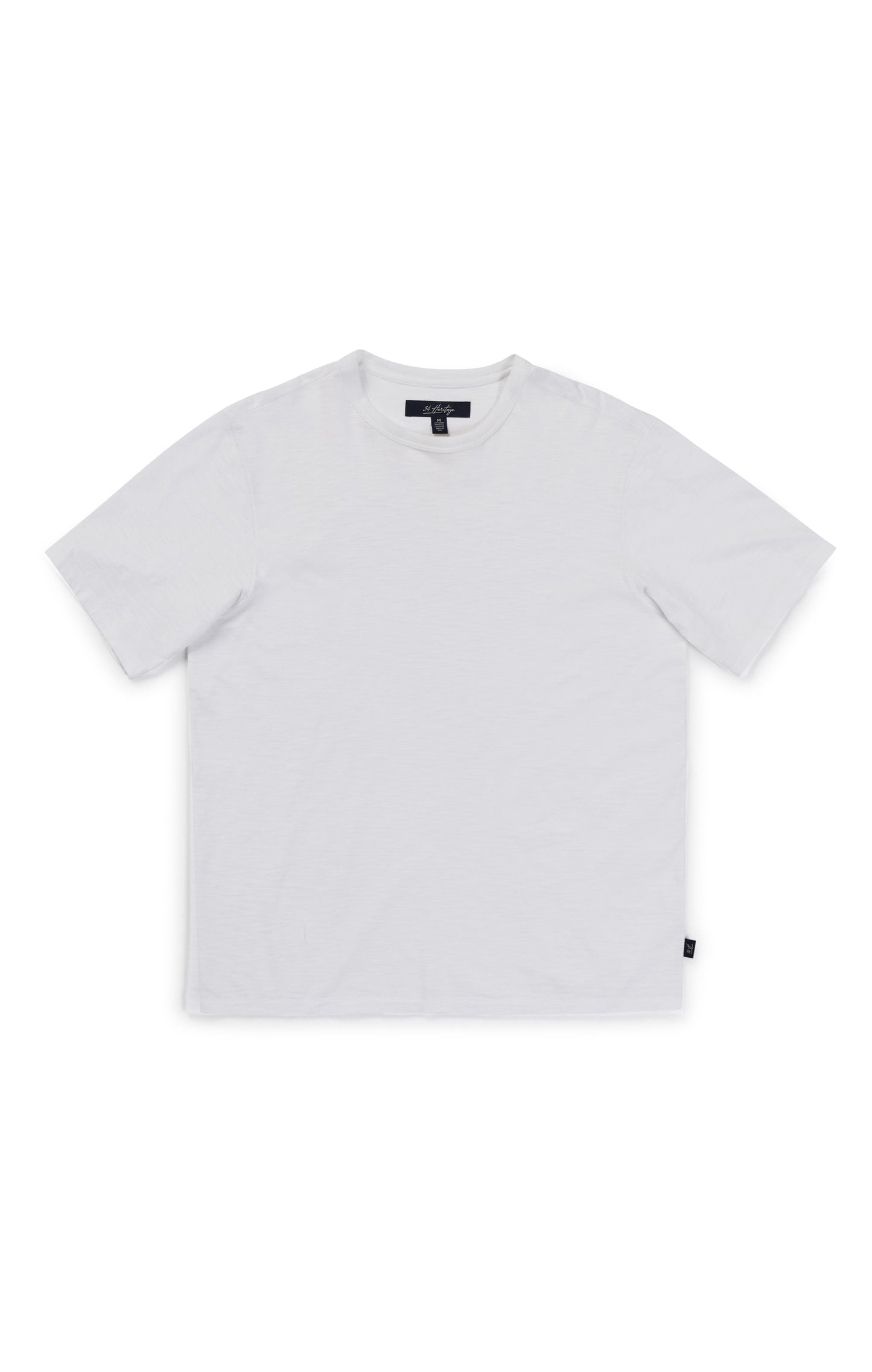34 Heritage Slub Crew Neck T-Shirt in White