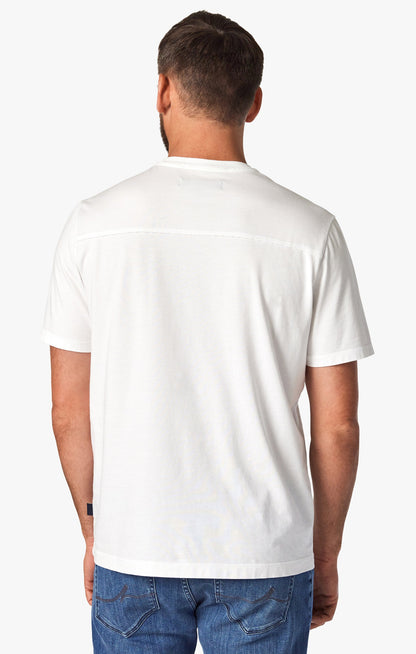 34 Heritage Deconstructed V-Neck T-Shirt in White