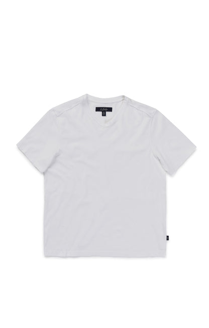 34 Heritage Deconstructed V-Neck T-Shirt in White