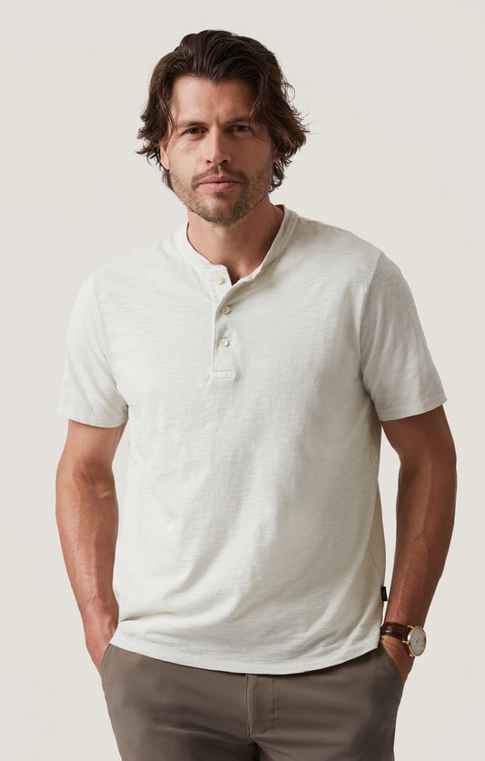 34 Heritage Slub Henley T-Shirt in Ivory