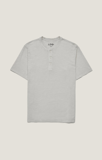 34 Heritage Slub Henley T-Shirt in Ivory