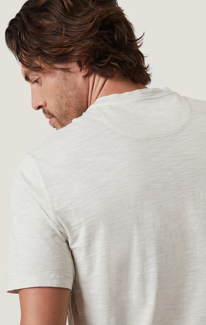 34 Heritage Slub Henley T-Shirt in Ivory
