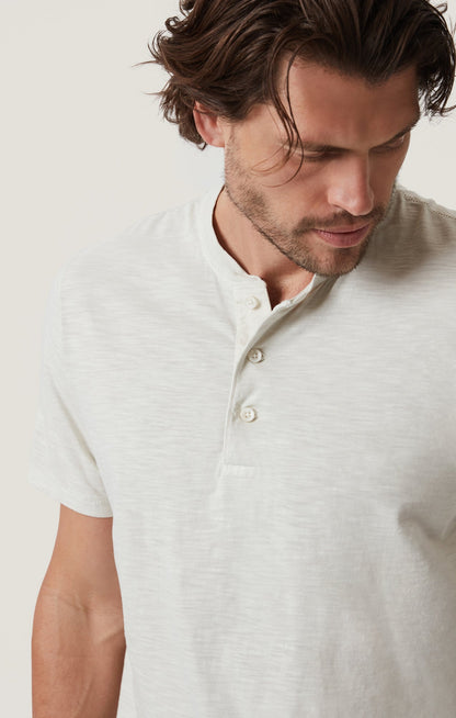 34 Heritage Slub Henley T-Shirt in Ivory