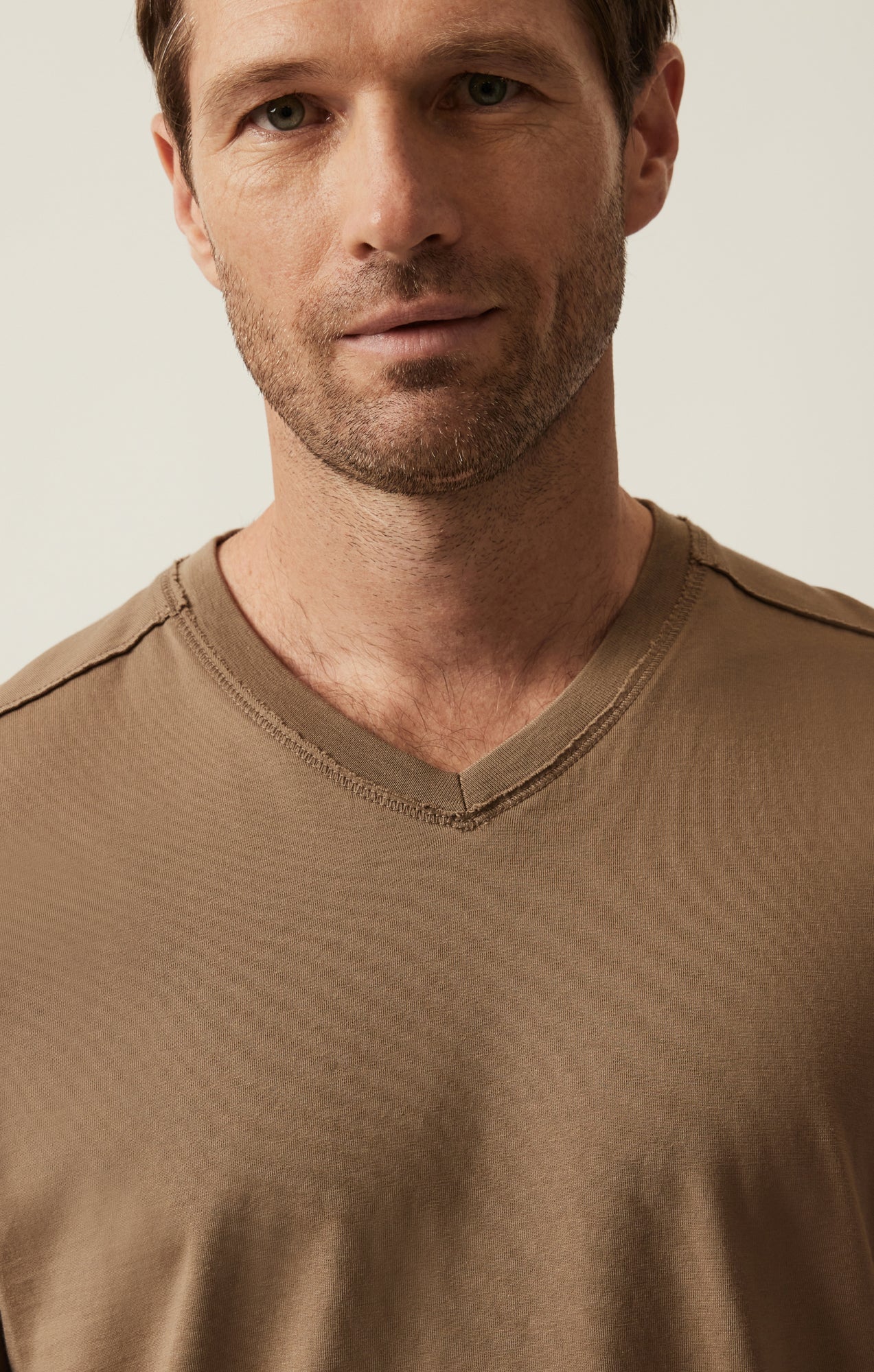 34 Heritage Deconstructed V-Neck T-Shirt In Shitake