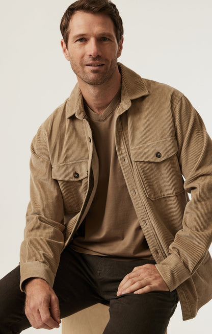 34 Heritage Deconstructed V-Neck T-Shirt In Shitake