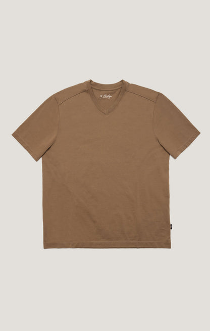 34 Heritage Deconstructed V-Neck T-Shirt In Shitake