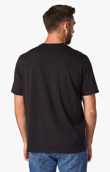 34 Heritage Deconstructed V-Neck T-Shirt in Black