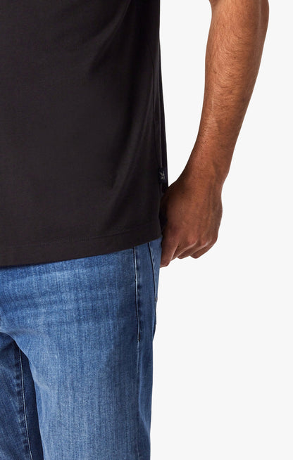 34 Heritage Deconstructed V-Neck T-Shirt in Black