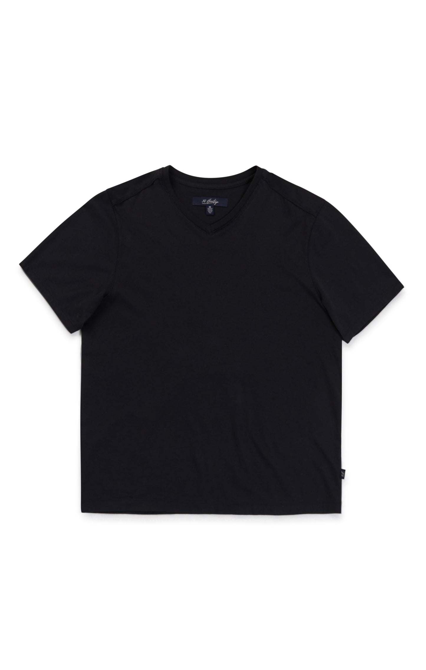 34 Heritage Deconstructed V-Neck T-Shirt in Black
