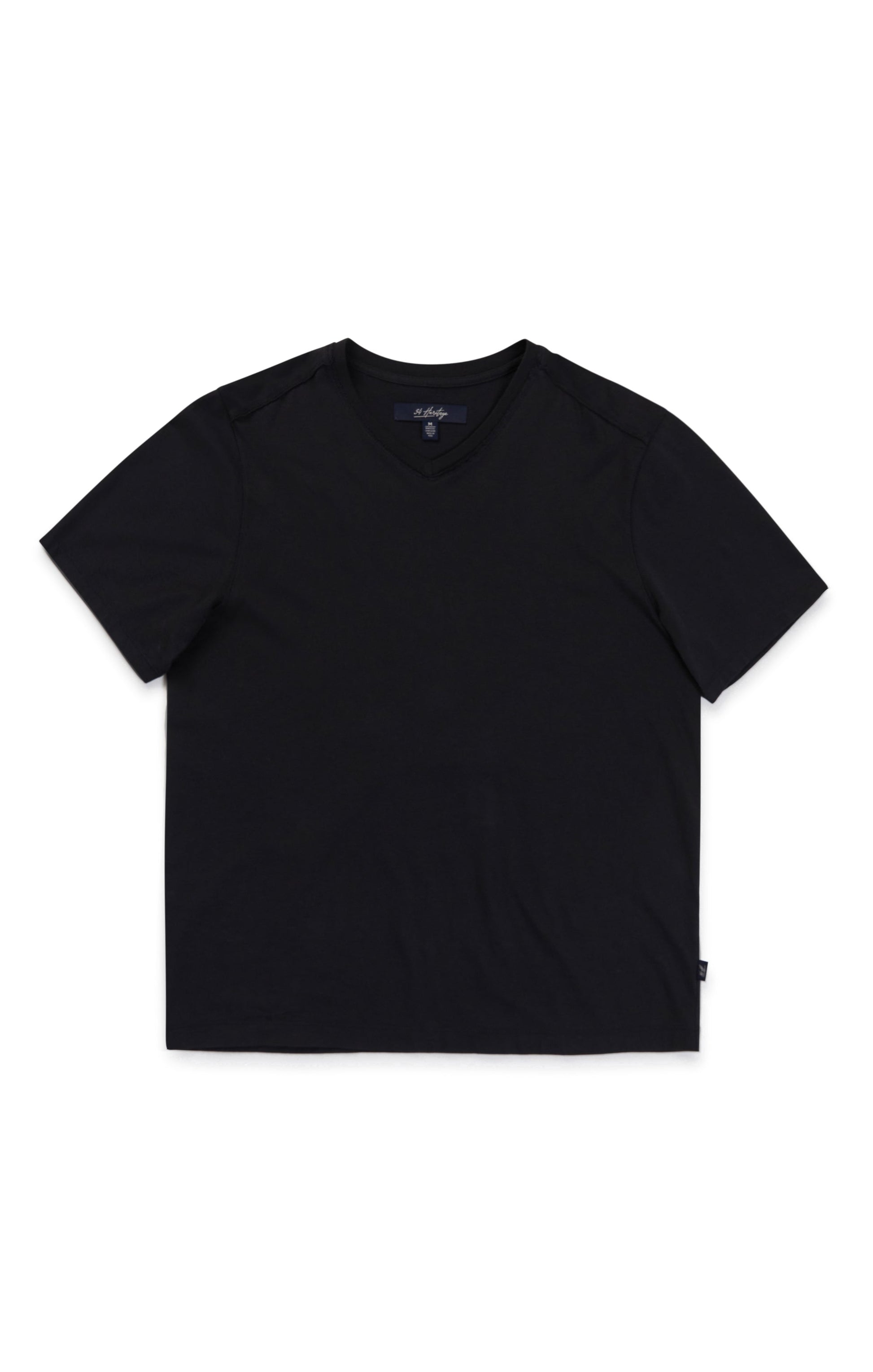 34 Heritage Deconstructed V-Neck T-Shirt in Black