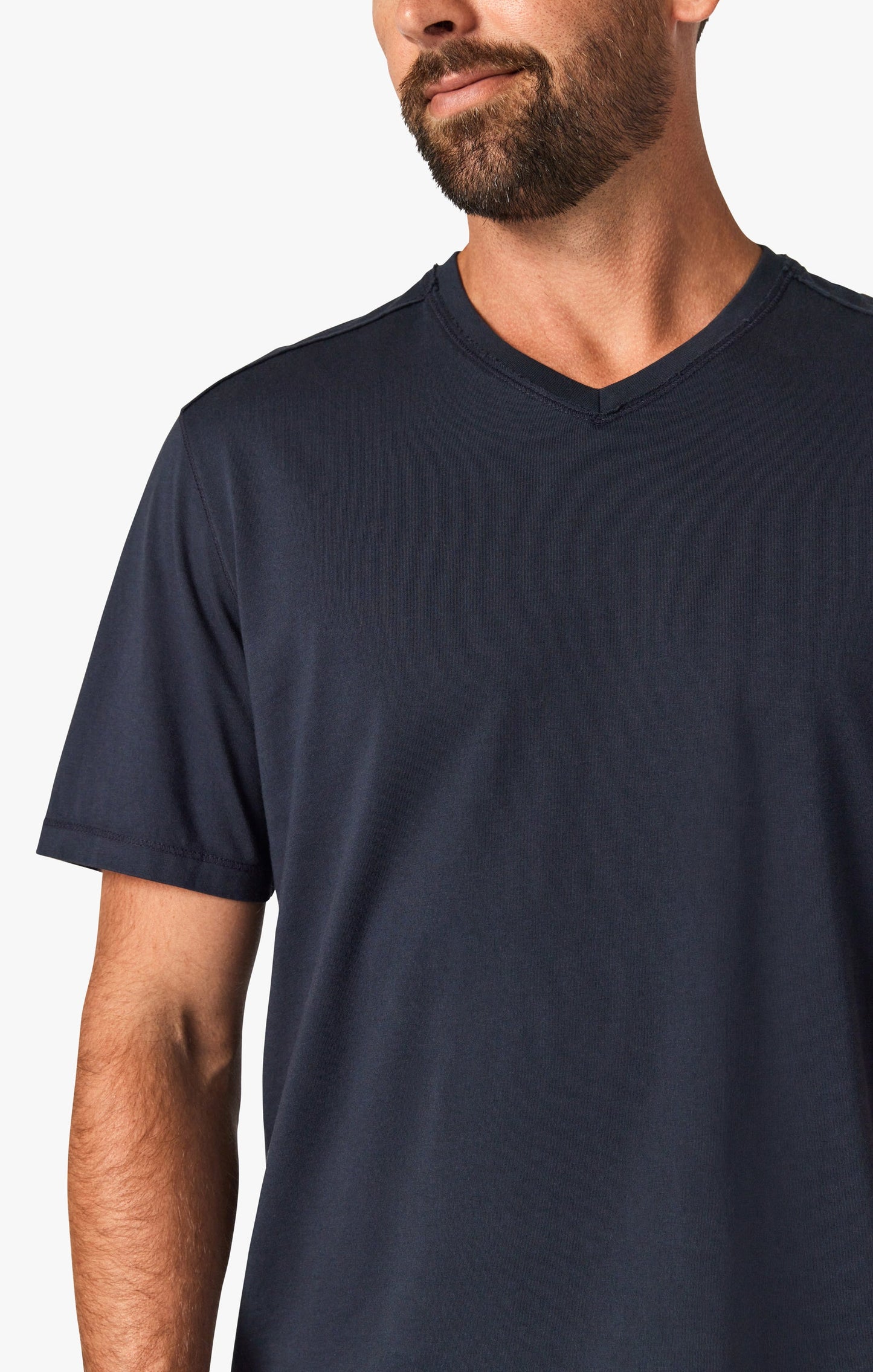 34 Heritage Deconstructed V-Neck T-Shirt in Dark Navy