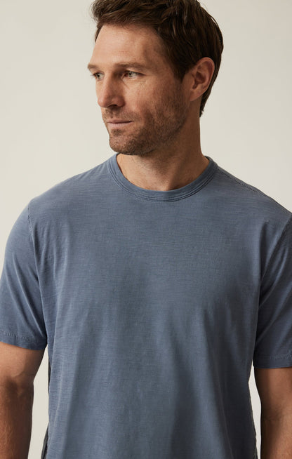 34 Heritage Slub Crew Neck T-Shirt in Vintage Blue