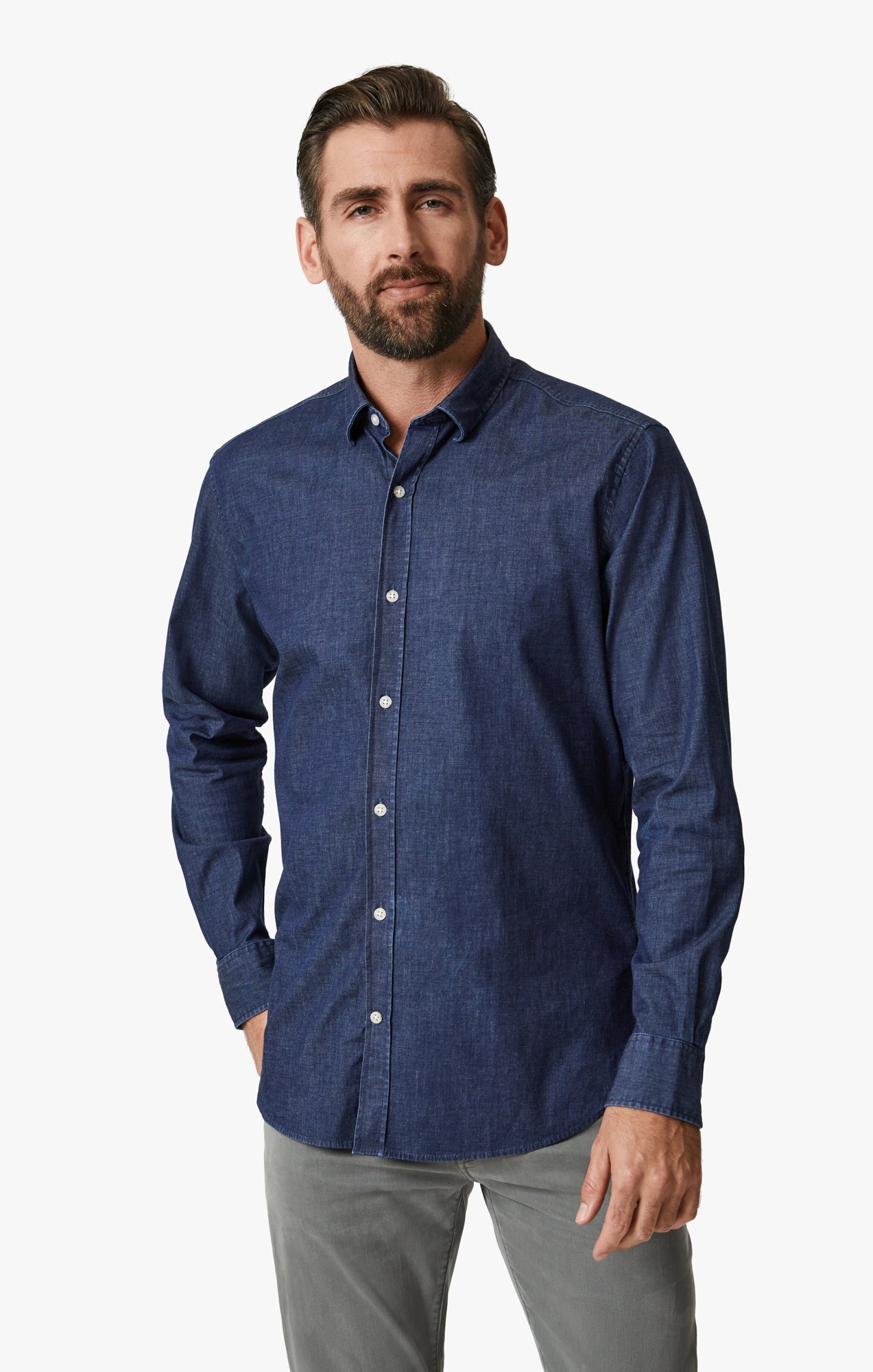 34 Heritage Denim Shirt In Medium