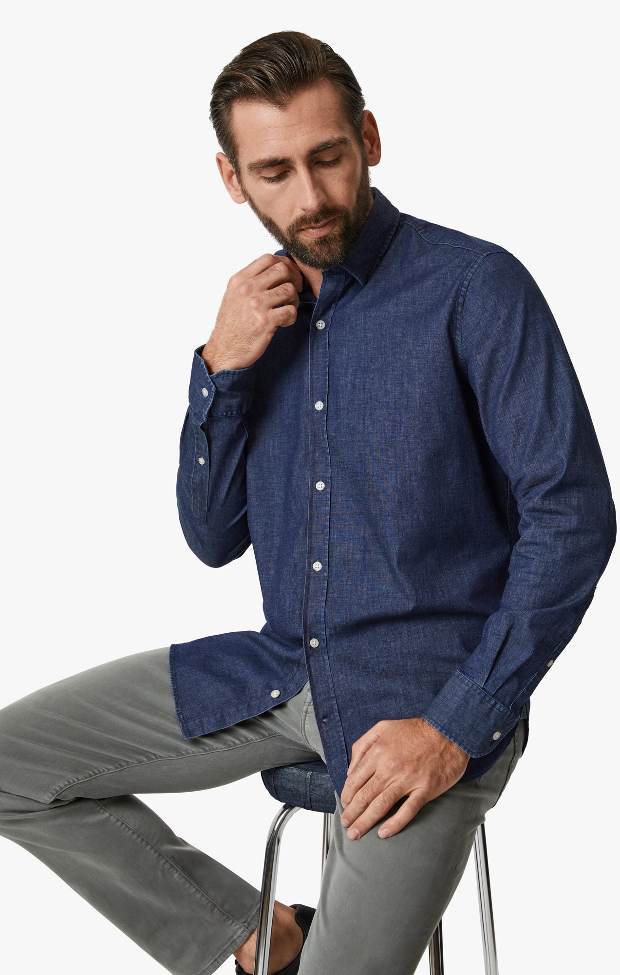 34 Heritage Denim Shirt In Medium